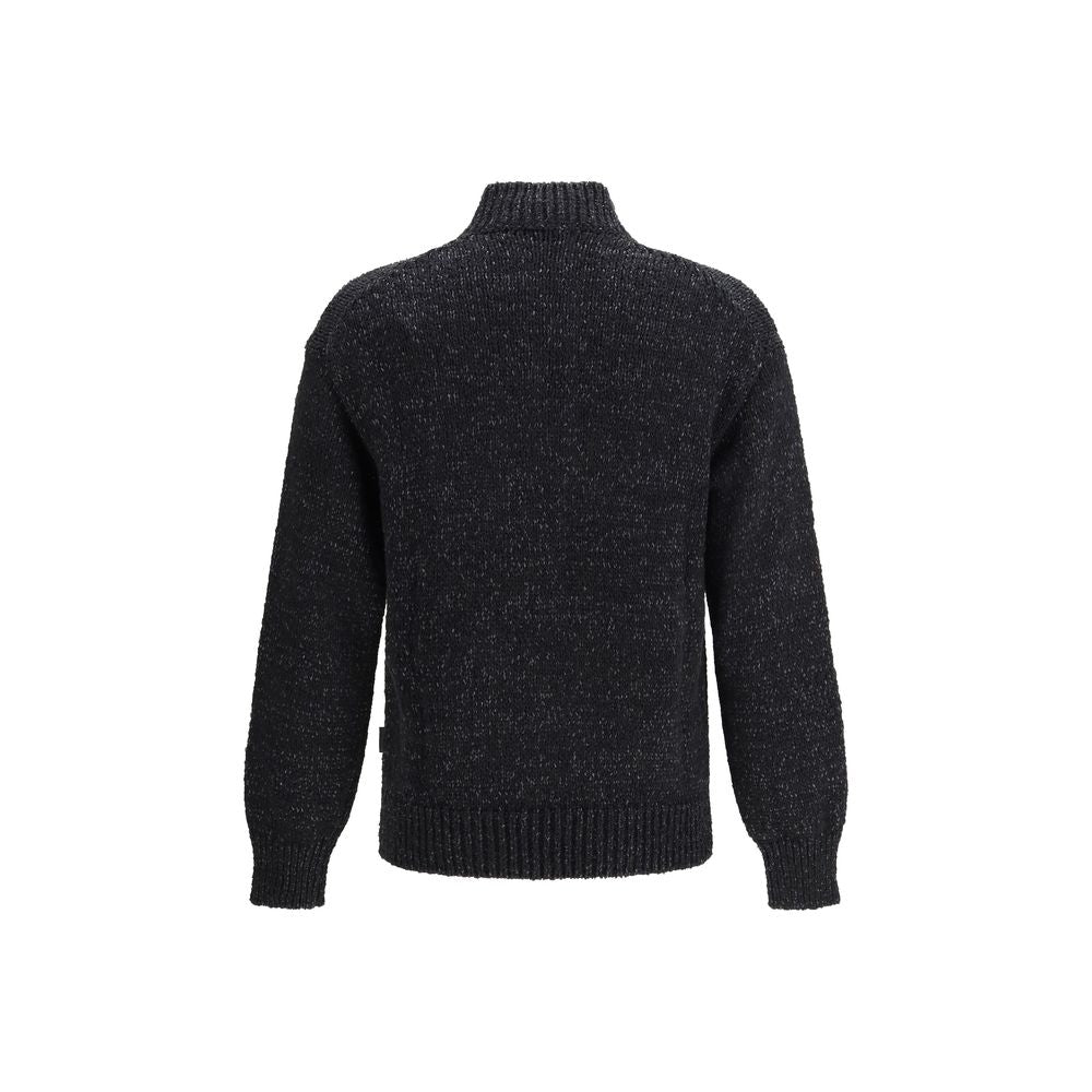LAMINAR Black Cotton Sweatshirt - Elegant & Functional