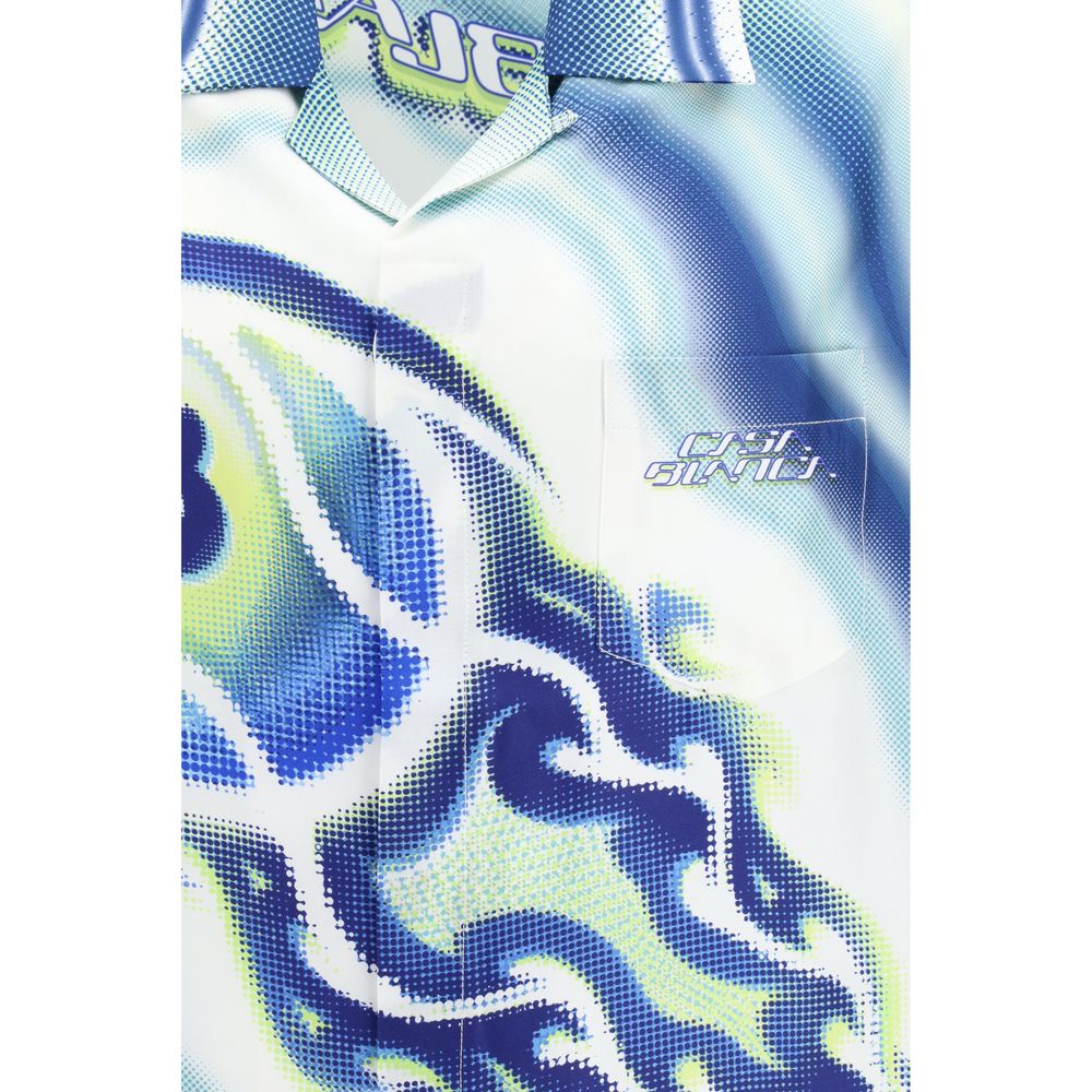 Casablanca Multicolor Silk Dress Shirt - The Art of the Serve