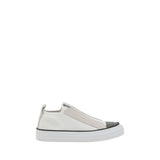Brunello Cucinelli White Nylon Low Top Sneakers for Women