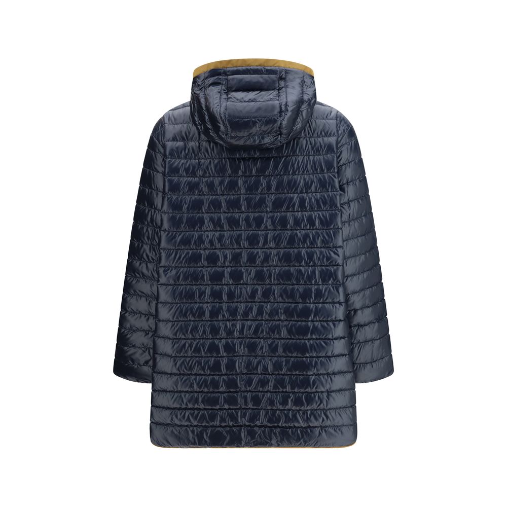 Herno Blue Polyamide Coat - Stylish and Functional Outerwear