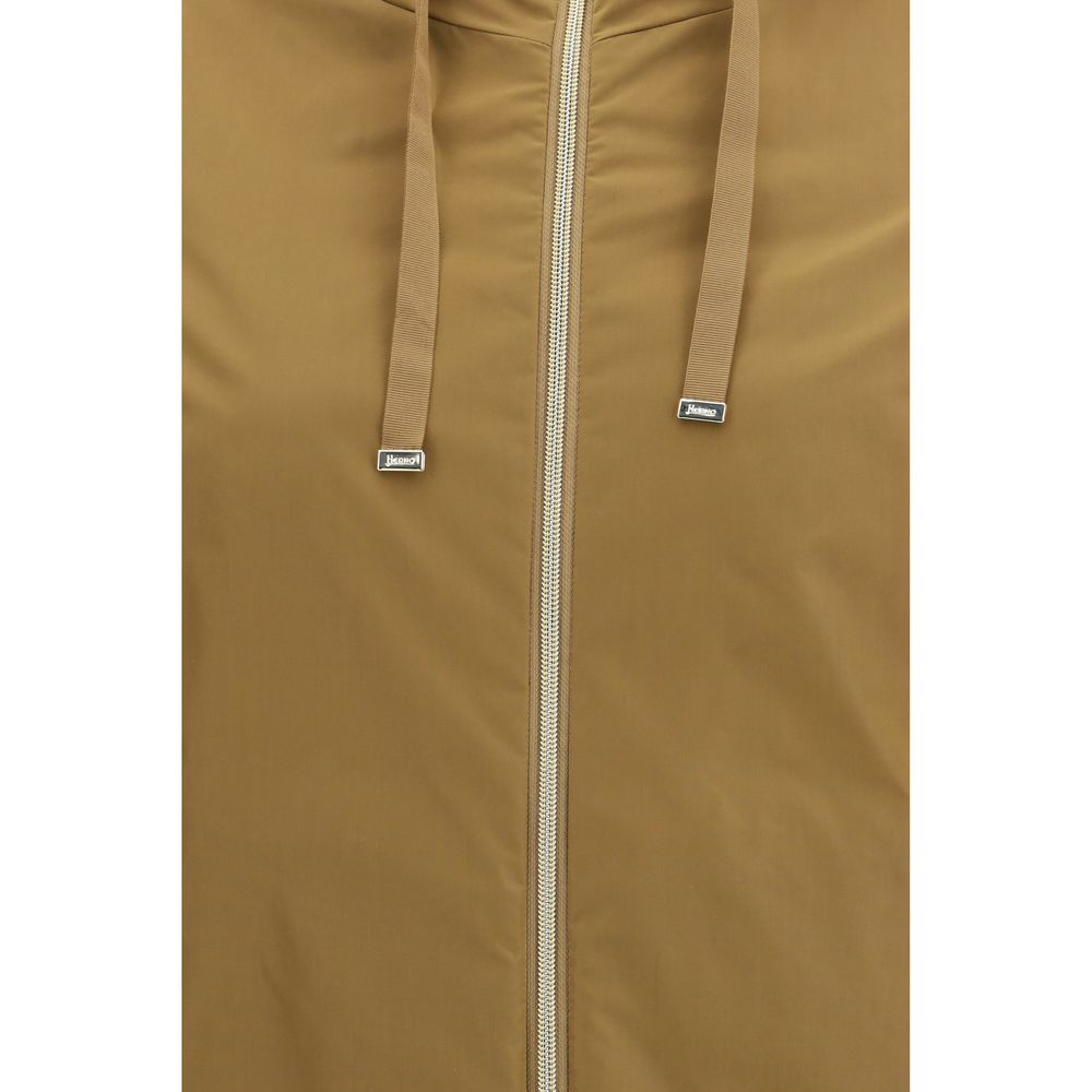 Herno Blue Polyamide Coat - Stylish and Functional Outerwear