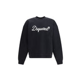Dsquared² Black Cotton Sweatshirt with Logo