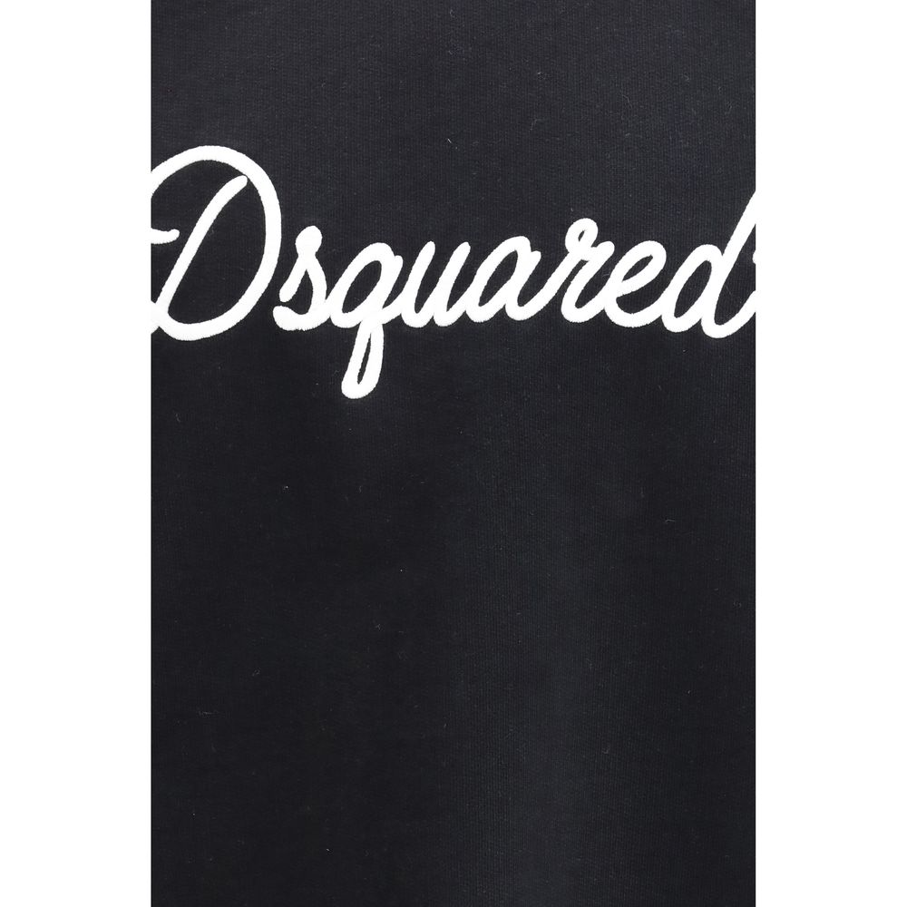 Dsquared² Black Cotton Sweatshirt with Logo