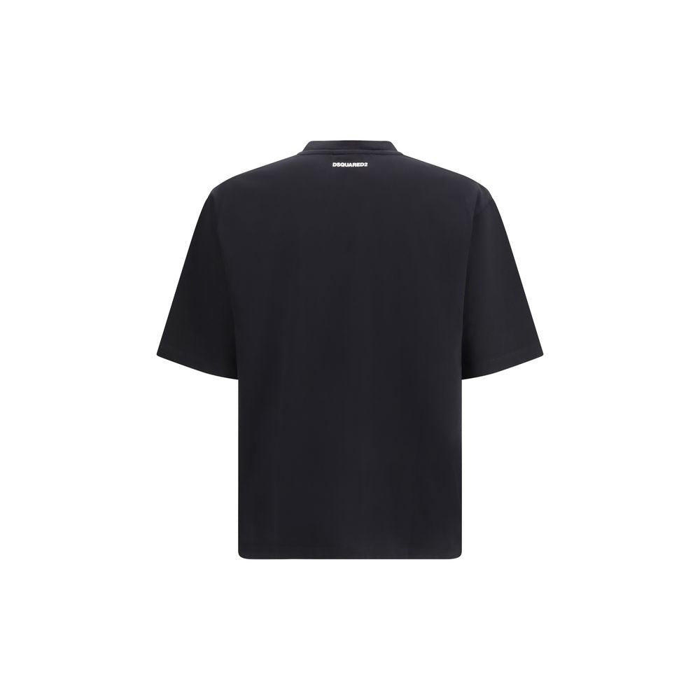Dsquared² Iconique Black Cotton T-Shirt for Men