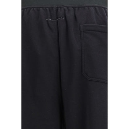 MM6 Zwarte katoenen sportbroek