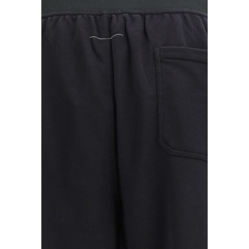 MM6 Zwarte katoenen sportbroek