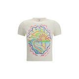 Casablanca Multicolor Cotton T-Shirt - Le Re Ve Ensoleille
