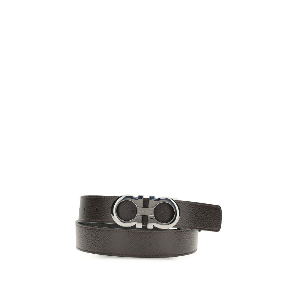 Ceinture Ferragamo Bos Taurus en cuir de veau marron