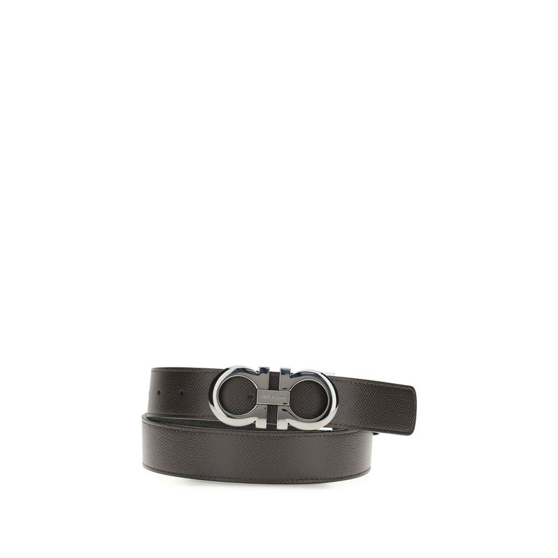 Ceinture Ferragamo Bos Taurus en cuir de veau marron