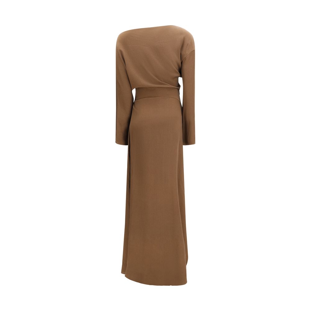 Petar Petrov Brown Silk Casual Dress - Contemporary Elegance