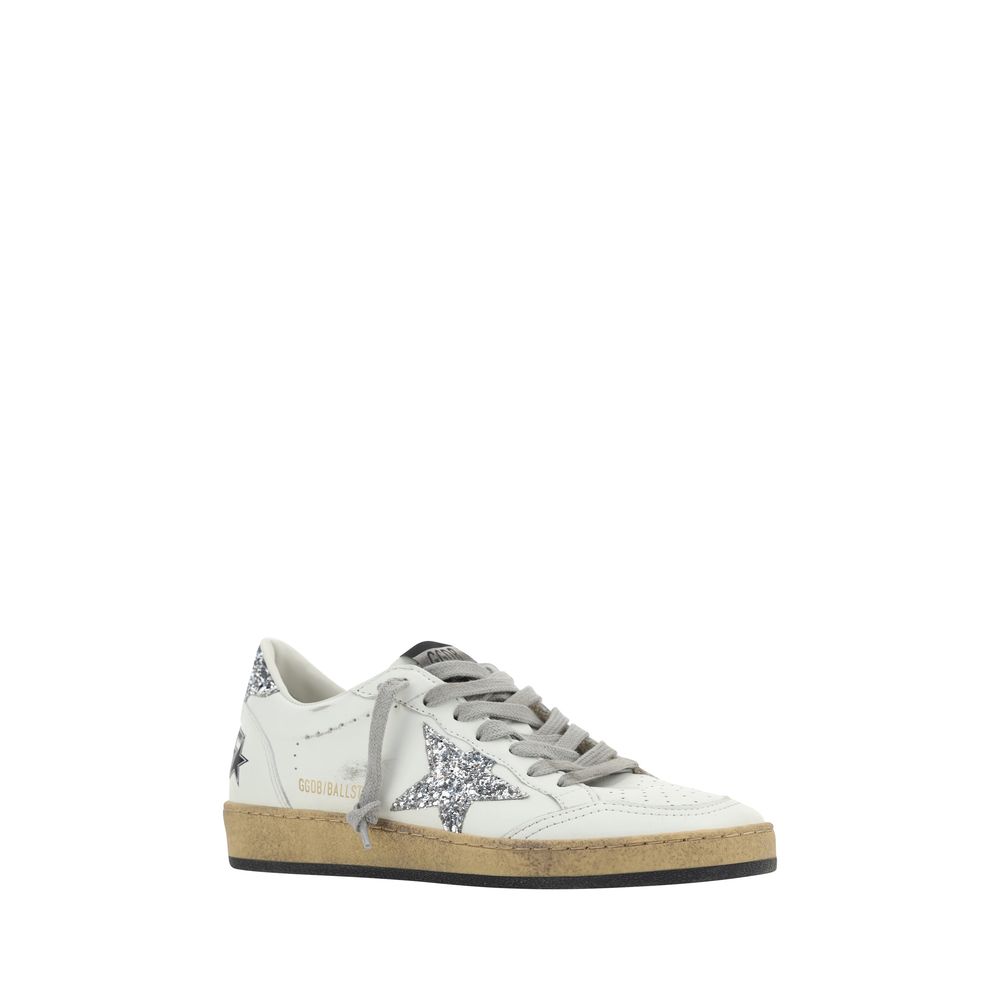 Baskets Golden Goose en chèvre blanc