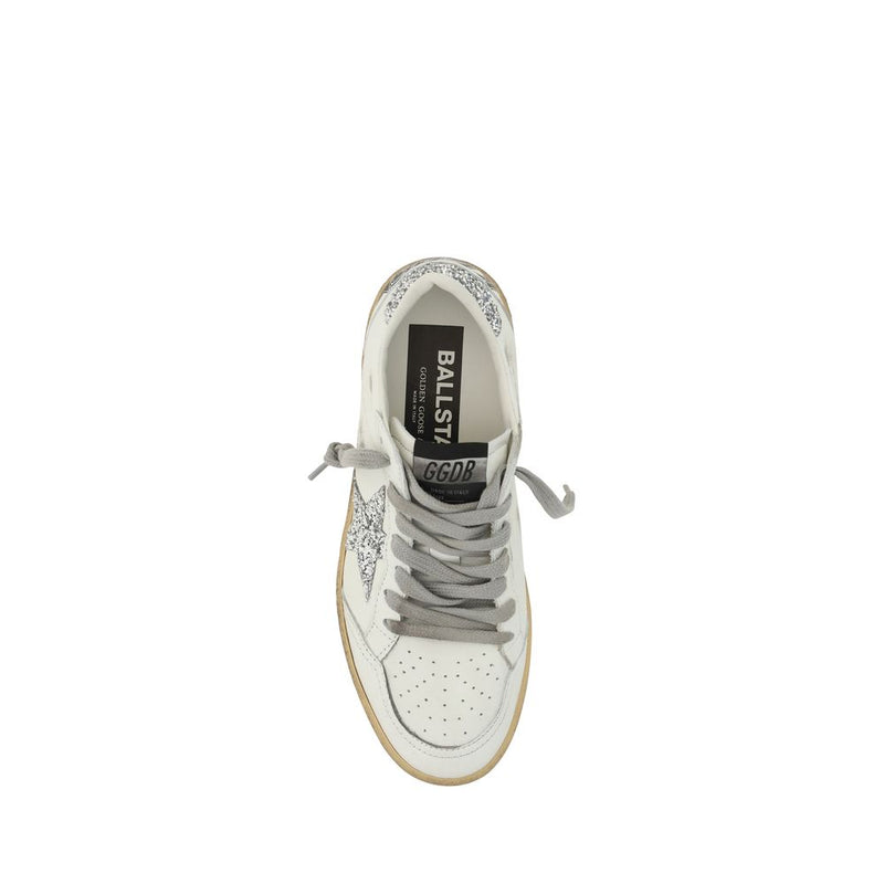 Baskets Golden Goose en chèvre blanc