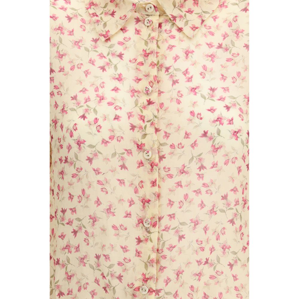 Kristina Ti Multicolor Ramie Chemisier Dress for Women