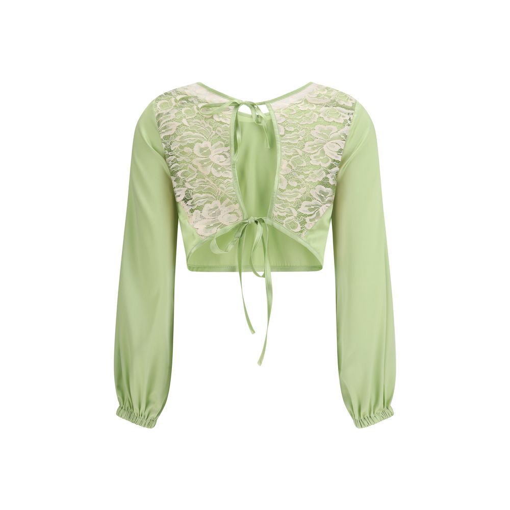Kristina Ti Bicolor Silk Blouse for Women - Elegant and Versatile