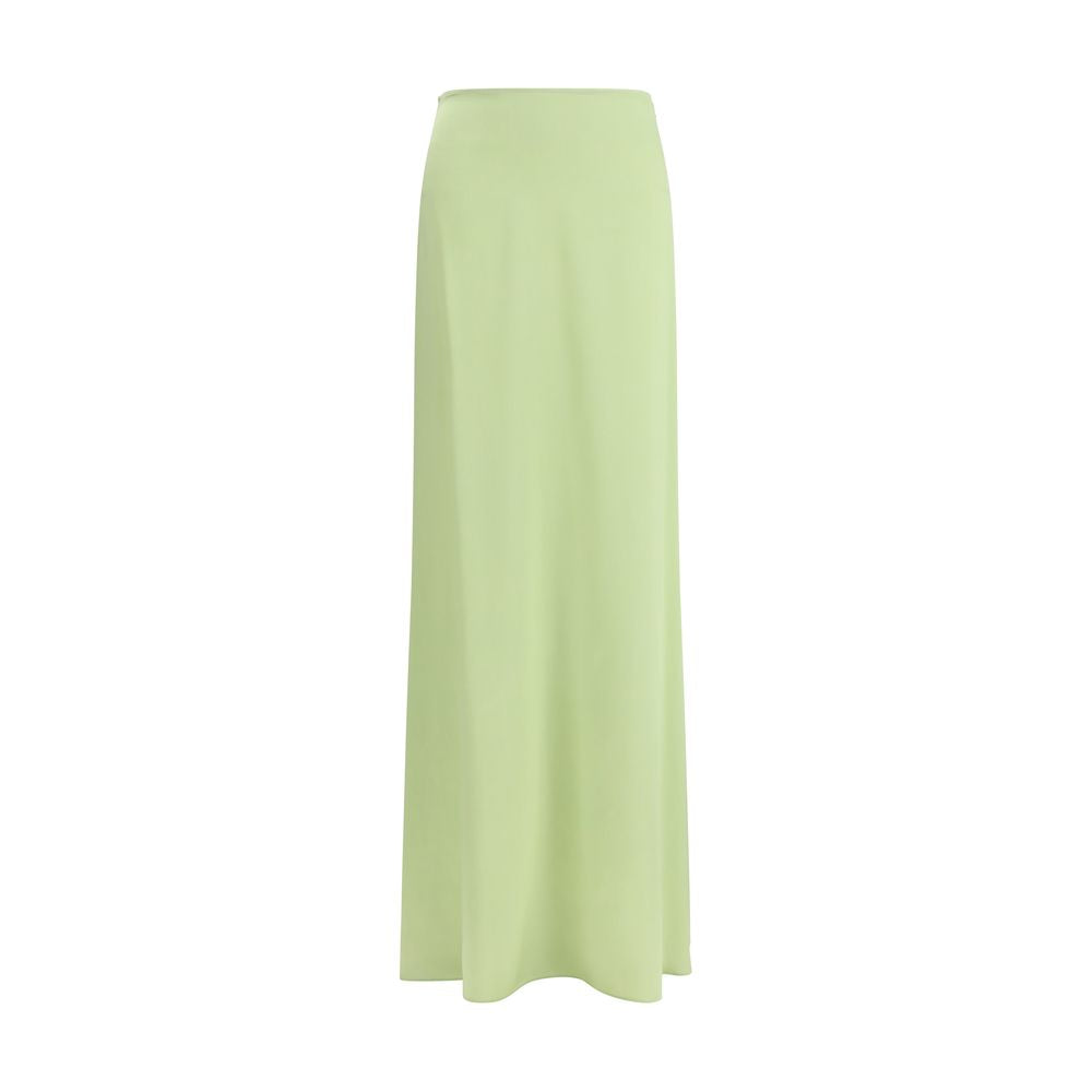 Kristina Ti Bicolor Silk Long Skirt - Elegant Versatility