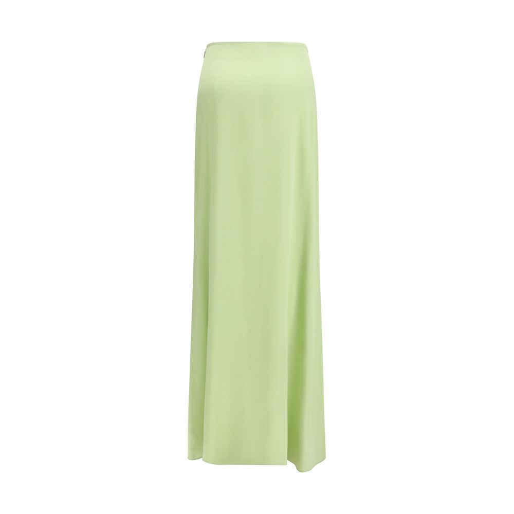Kristina Ti Bicolor Silk Long Skirt - Elegant Versatility