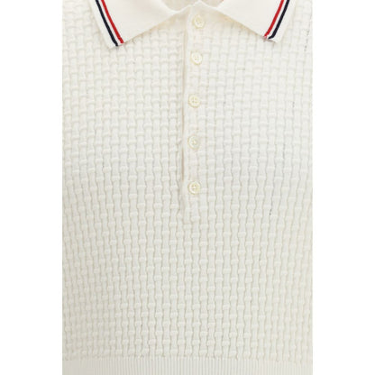 Thom Browne Wit Katoenen Poloshirt