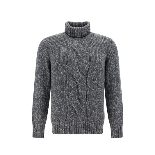 Brunello Cucinelli Gray Cashmere Sweater for Men