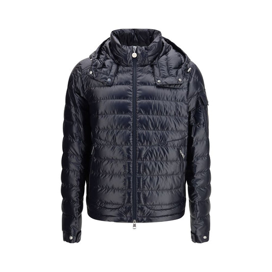 Moncler blauwe polyamidjas