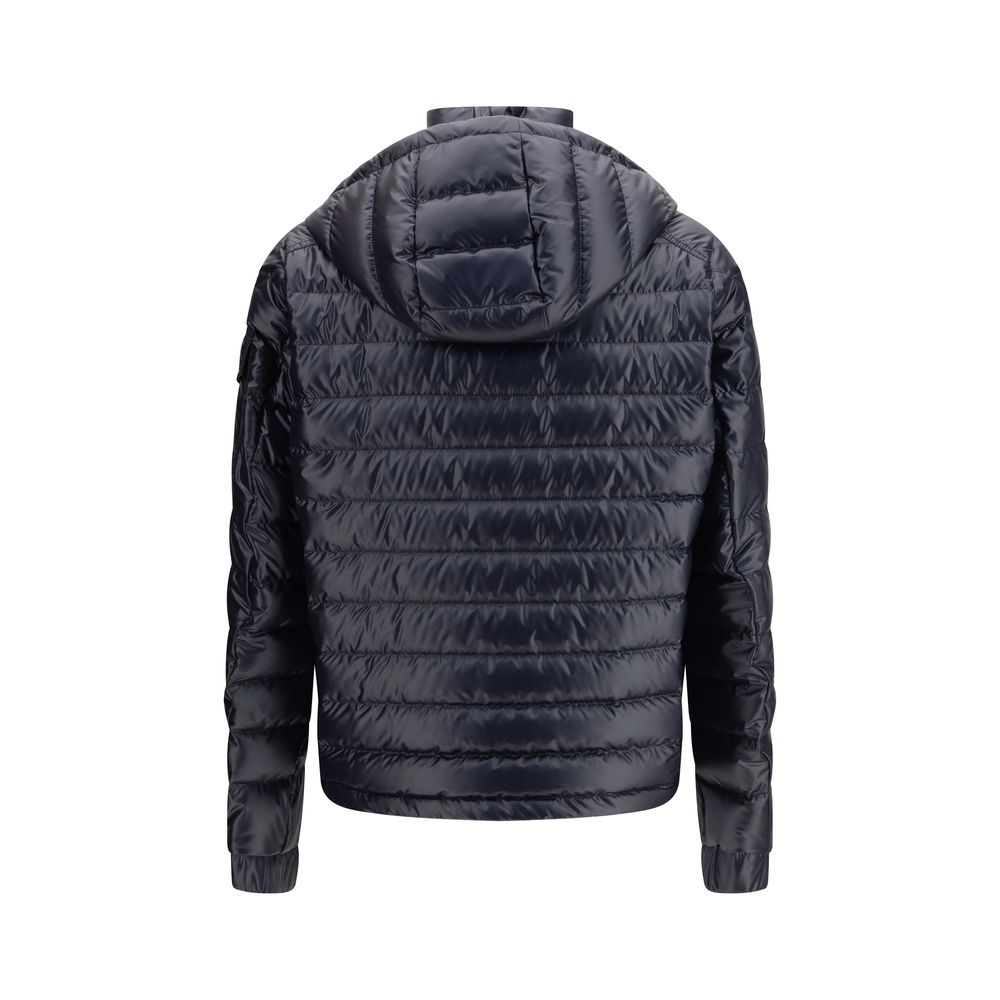 Moncler blauwe polyamidjas