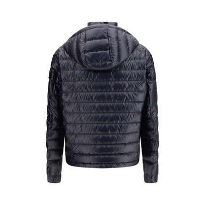 Moncler blauwe polyamidjas