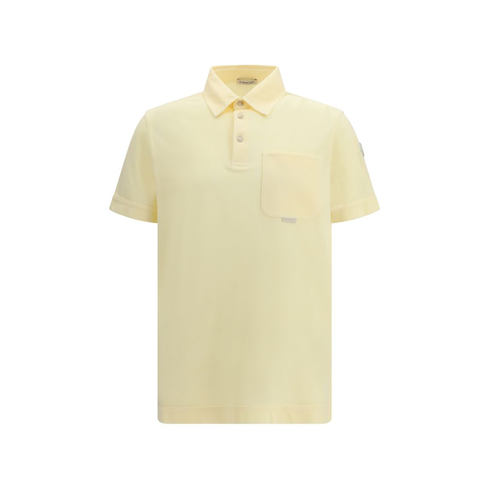 Polo Moncler bicolore en coton
