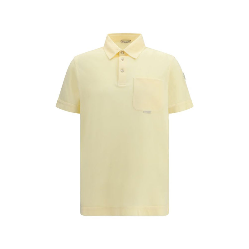 Polo Moncler bicolore en coton