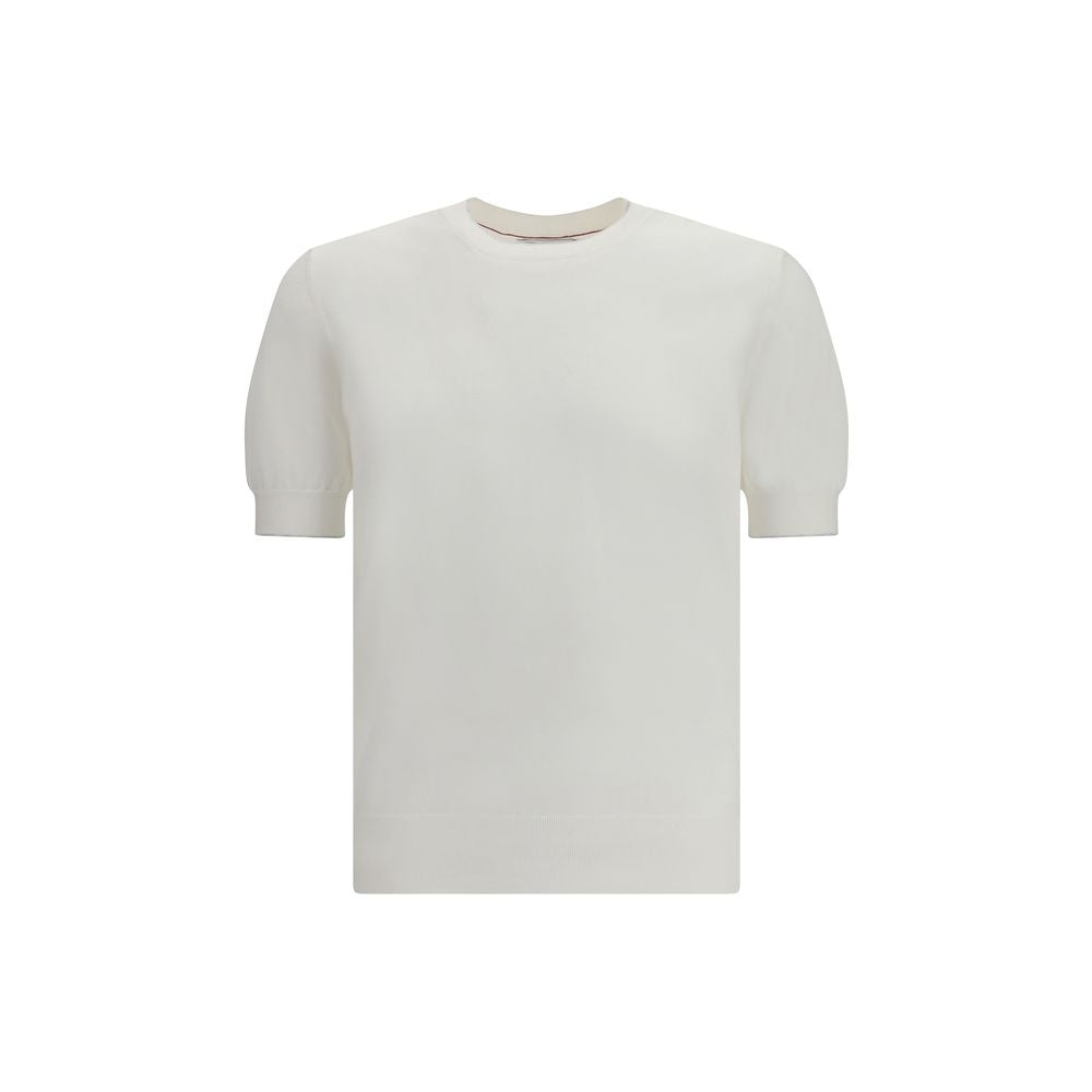 Brunello Cucinelli White Cotton T-Shirt for Men