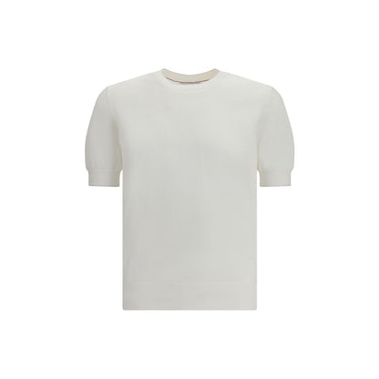 Brunello Cucinelli Wit Katoenen T-shirt