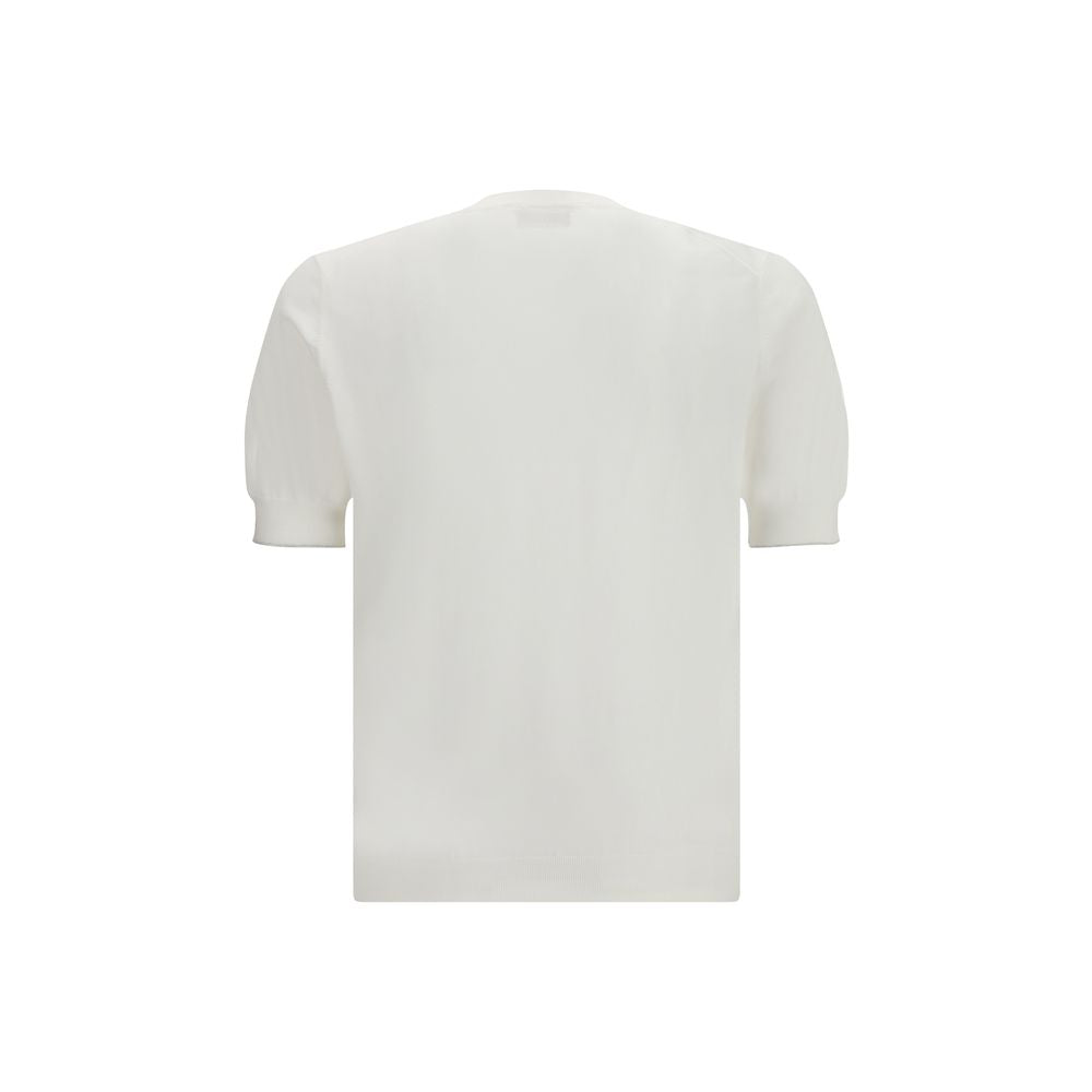 Brunello Cucinelli White Cotton T-Shirt for Men