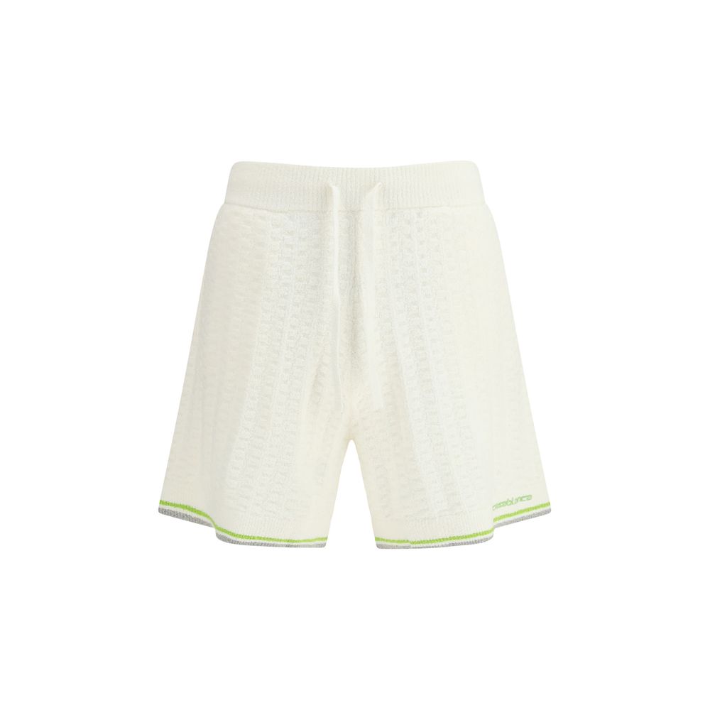 Casablanca White Cotton Bermuda Shorts - Elegant & Comfortable