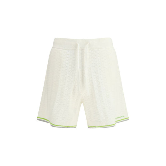 Casablanca witte katoenen Bermuda shorts