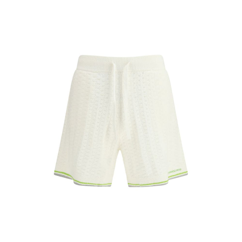 Casablanca witte katoenen Bermuda shorts