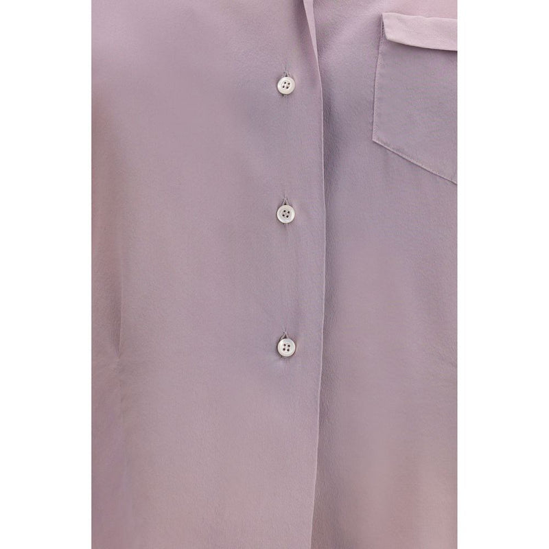 Maison Margiela Purple Silk Dress Shirt for Women - Elegant & Versatile
