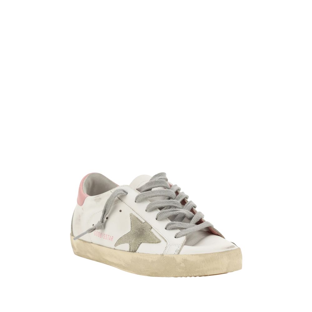 Golden Goose White Calf Leather Bos Taurus Sneakers