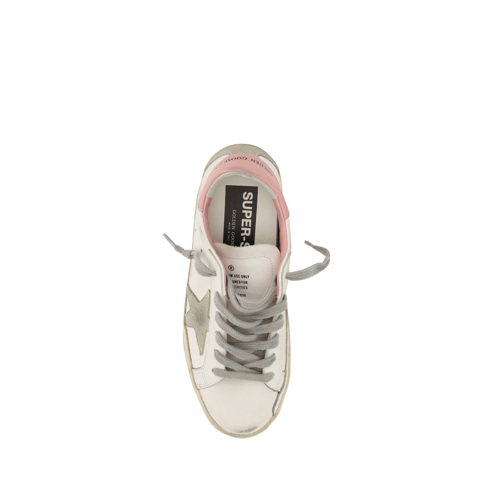 Golden Goose White Calf Leather Bos Taurus Sneakers
