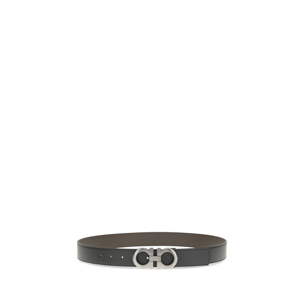 Ceinture Ferragamo Bos Taurus en cuir de veau noir