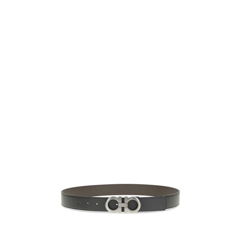 Ceinture Ferragamo Bos Taurus en cuir de veau noir