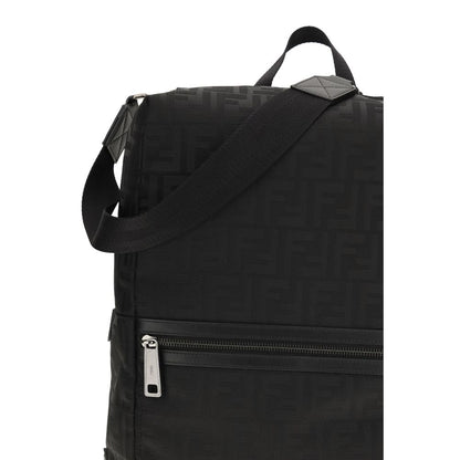 Fendi Zwarte Nylon Rugzak