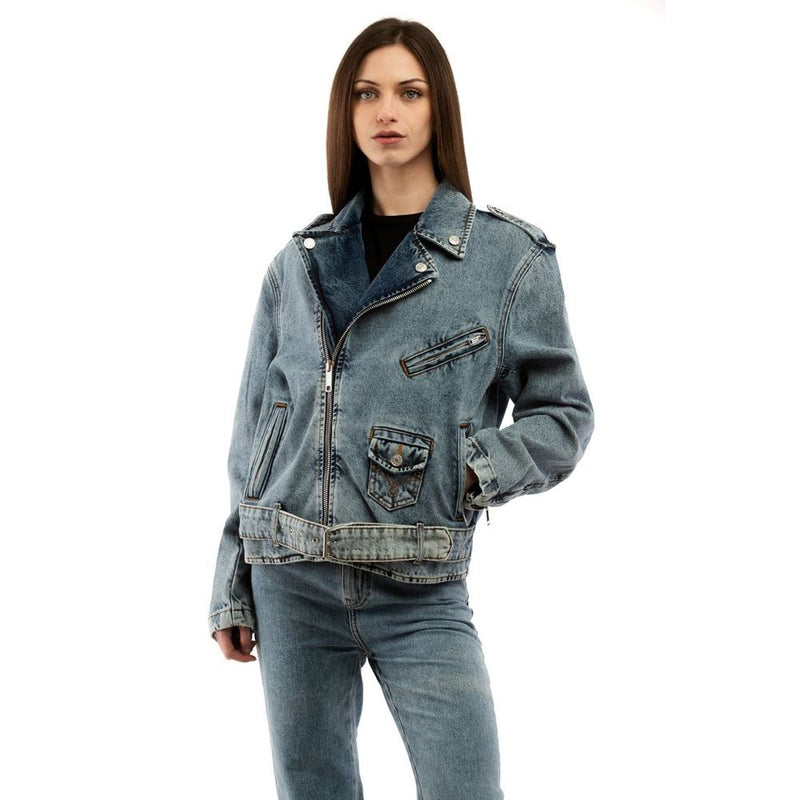 Moschino Multicolor Cotton Denim Jacket for Women - Bold & Stylish