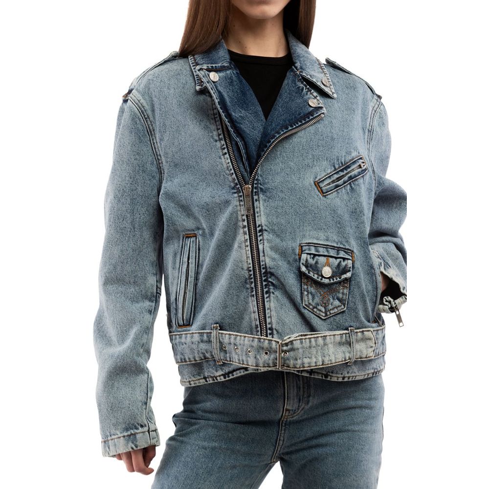 Moschino Multicolor Cotton Denim Jacket for Women - Bold & Stylish