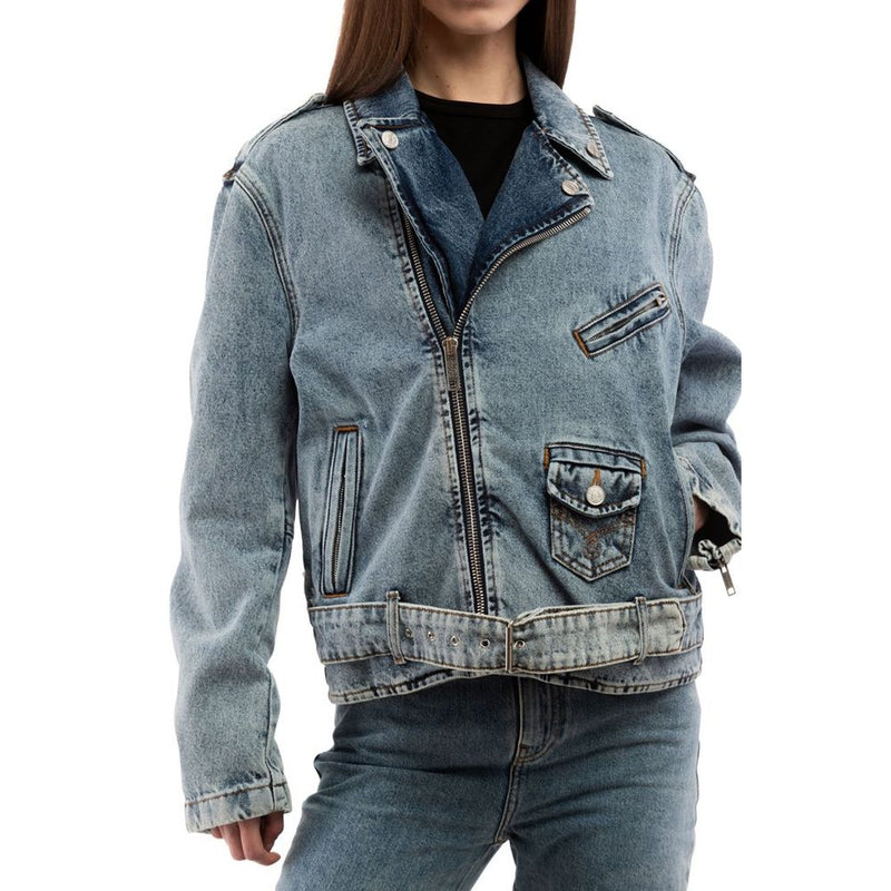 Moschino Multicolor Cotton Denim Jacket for Women - Bold & Stylish
