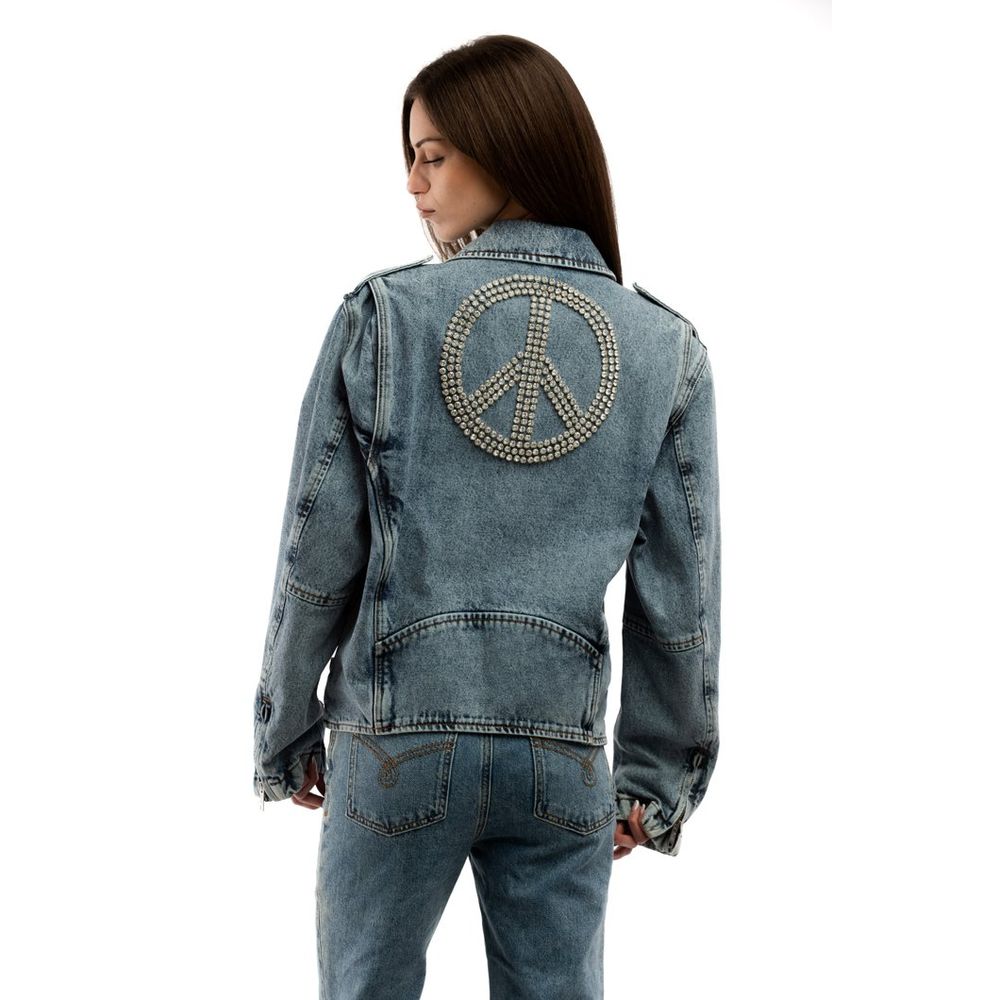 Moschino Multicolor Cotton Denim Jacket for Women - Bold & Stylish