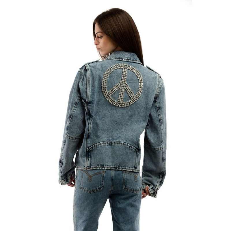Moschino Multicolor Cotton Denim Jacket for Women - Bold & Stylish