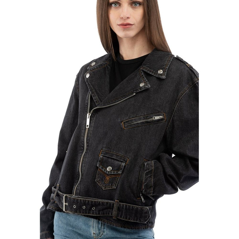 Moschino Multicolor Cotton Denim Jacket for Women