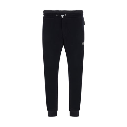 Pantalon de jogging en coton noir Philipp Plein (pantalon de sport)