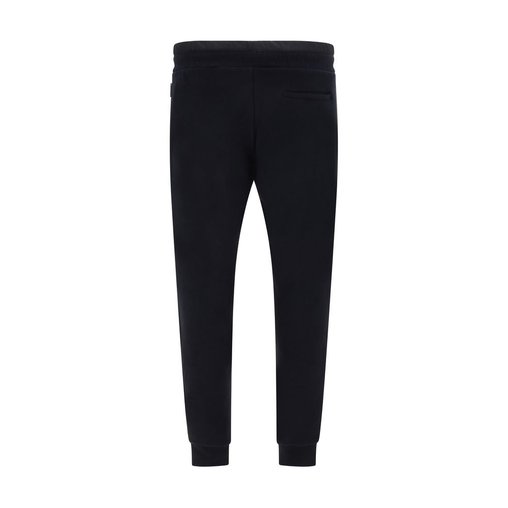 Philipp Plein Black Cotton Joggers - Stylish Workout Pants