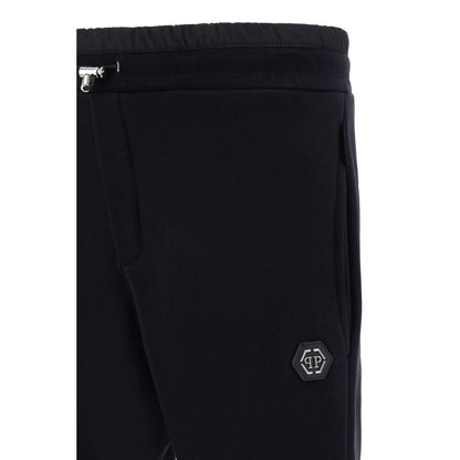 Pantalon de jogging en coton noir Philipp Plein (pantalon de sport)