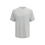 Brunello Cucinelli Gray Cotton T-Shirt for Men