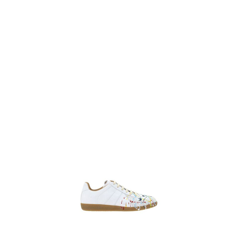 Maison Margiela White Leather Sneakers for Men - Stylish & Durable